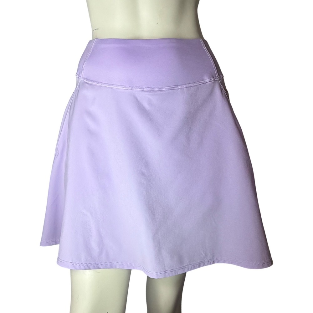 Puma Pwrshape Skort Lavender Wide Waistband Lycra Tennis Prep Activewear Golf M